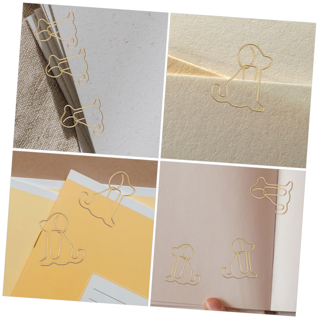 Ciieeo 4 Set Di Graffette Metalliche Piccole Graffette Graffette Per Ufficio Set Di Graffette Decorative 100 Pezzi * 4