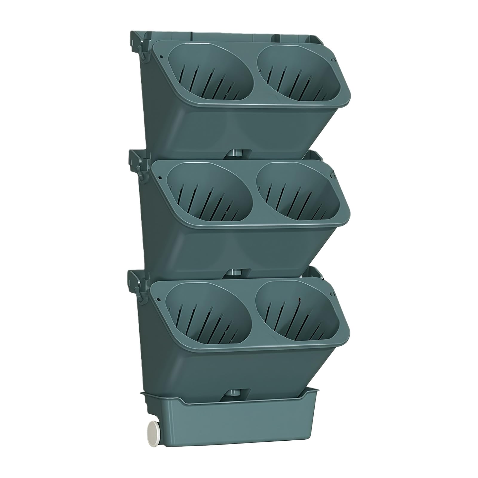 Tsophreniq Wall Mounted Auto Watering Planter Durability Flower Pots for Indoor Balcony Gardening with Space Saving Balcony Pots