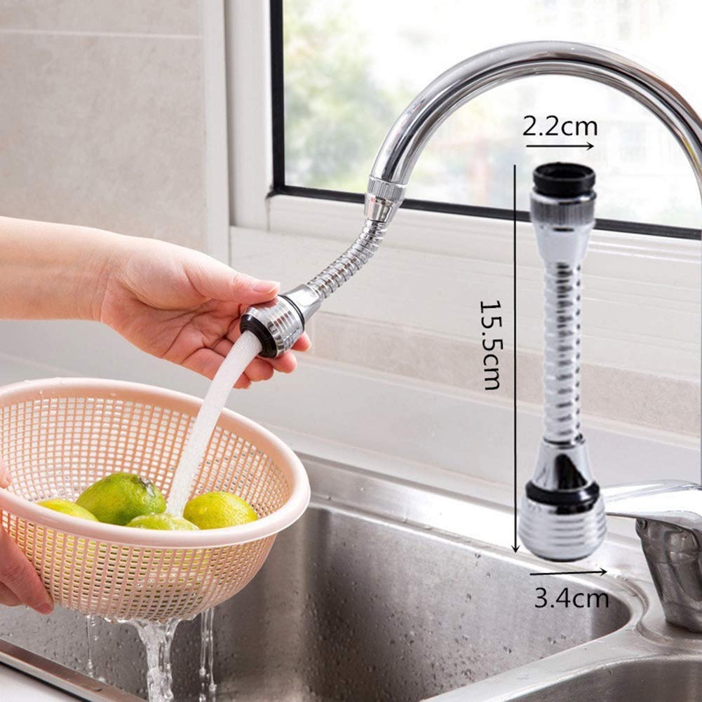 wiFndTu Adjustable Faucet Regulator Extender Spill Water Saving Tap Valve Filter Sprayer