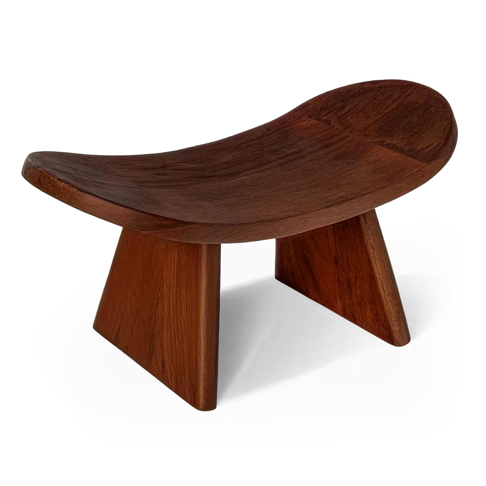 BREEZENEST Wooden Meditation Bench – Ergonomic Kneeling Prayer Stool for Correct Posture Support – Foldable Yoga Meditation Bench for Home, Yoga, Church Worship & Mindfulness Practice
