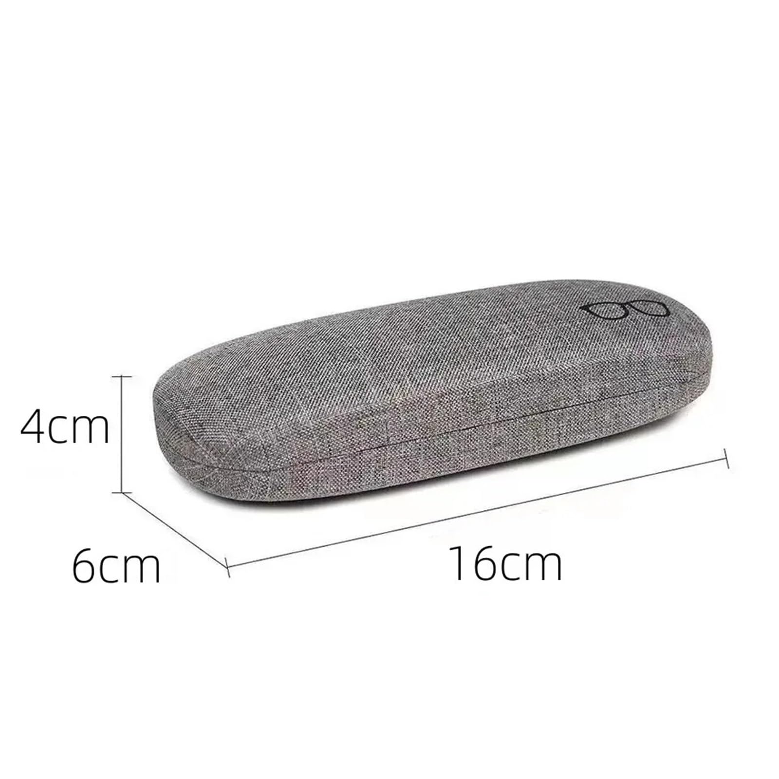 Étui rigide en lin for lunettes de vue, protection optimale for hommes et femmes (lunettes soleil vue)