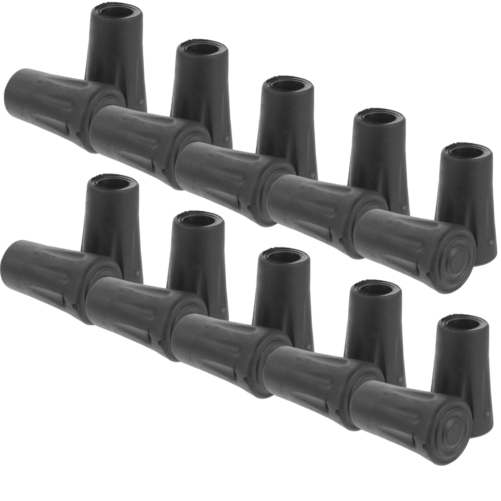 Toddmomy Couverture De De Trekking Conseils De Canne De Randonnée Bâtons De Randonnée Bâtons De Marche pour La Randonnée Poignée Black Caoutchouc