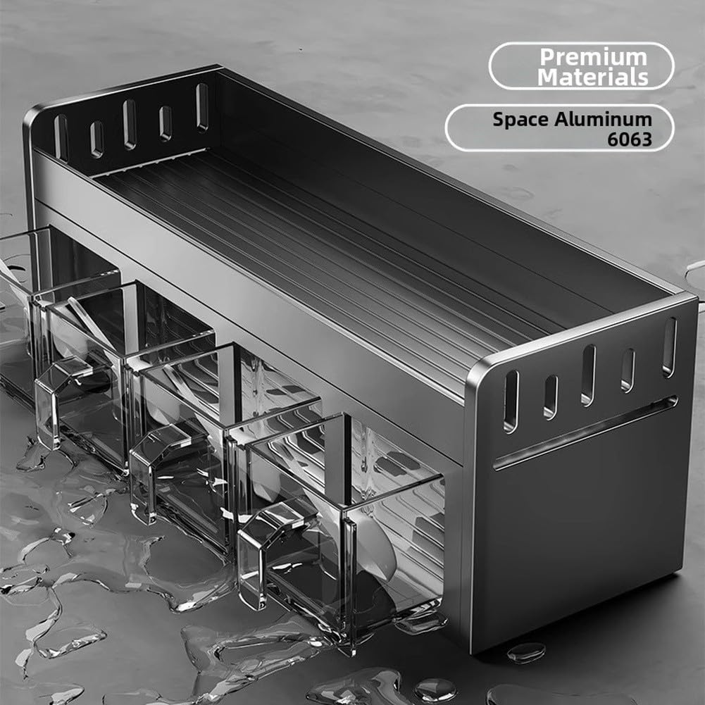 Scaffale da cucina Space Alluminio 33 cm Stabile Scaffale da cucina Space