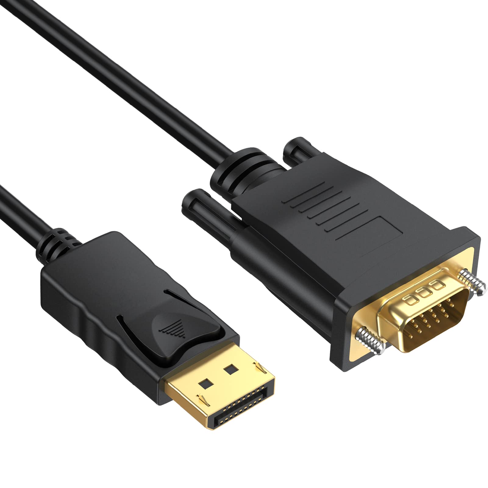 DisplayPort to VGA Cable 6 Ft, Display Port DP to VGA Adapter Cord Male to Male HD Video 1080P for Computer, Monitor, TV, Projector (B09P2XCZ6V) Amazon Price History, Amazon Price Tracker