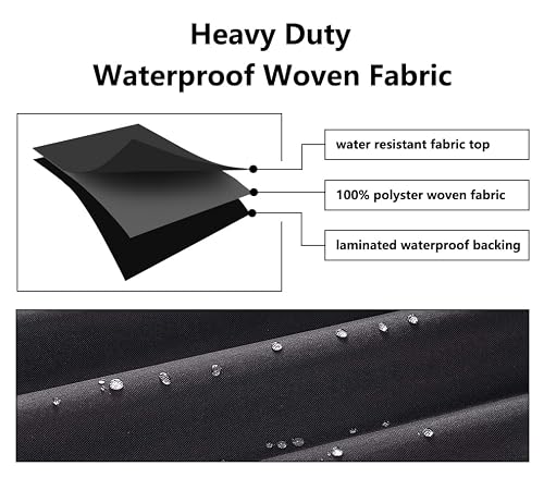 Aozzy Central Air Conditioner Covers for Outside Units Heavy Duty Ac Cover for Outdoor Unit Square Winter Withstand The Rain and Snow,Or Nuts Fit Up to 38x38x40 inchs