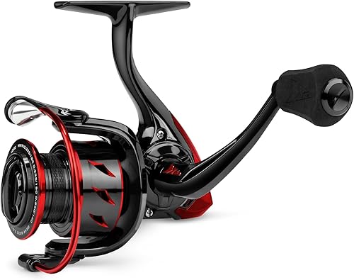 Miniatura 11 de KastKing Carrete giratorio Sharky - Relaciones de engranajes de 5.21 y 6.21, resistencia de fibra de carbono de 33 a 39.5 libras, rodamientos de