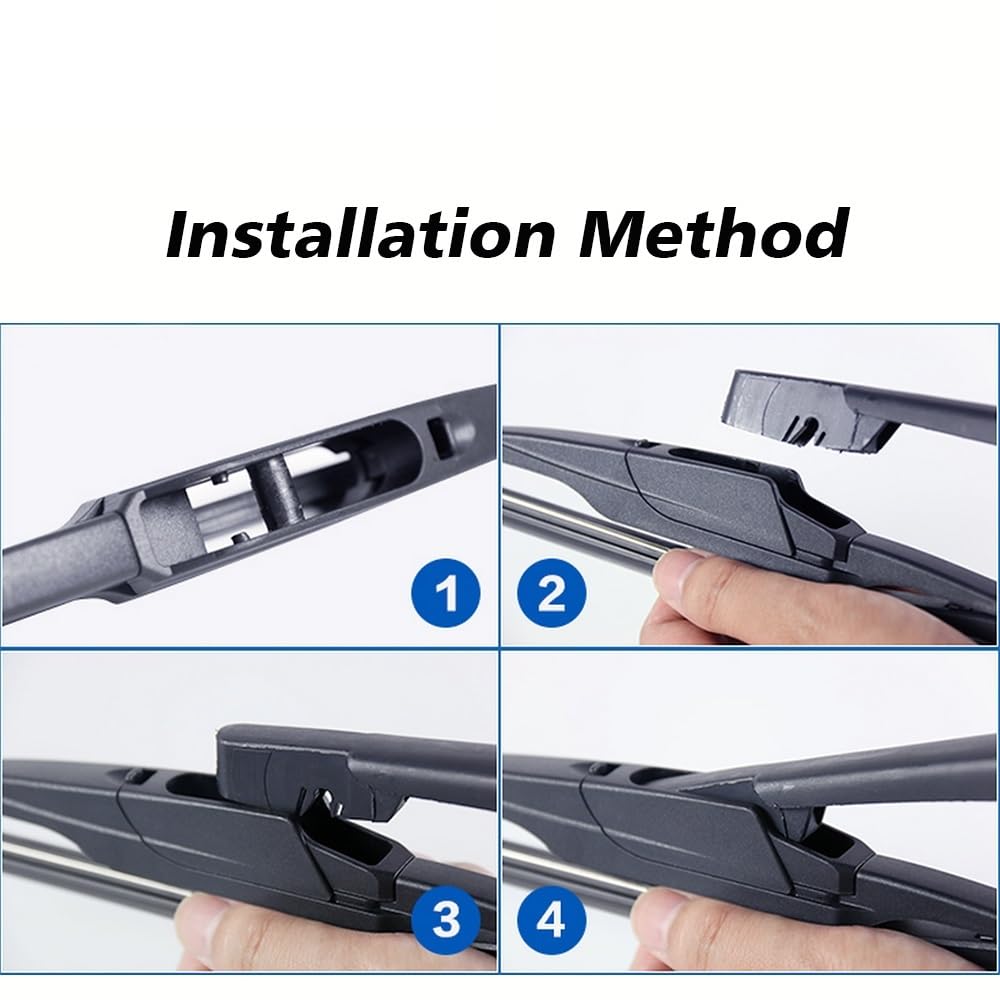 Tergicristallo per Auto Kit Set Spazzole Tergicristallo Posteriore 305mm per N&issan per Cube Hatchback 2009-In Poi Braccio Spazzole Parabrezza Finestrino Posteriore Auto