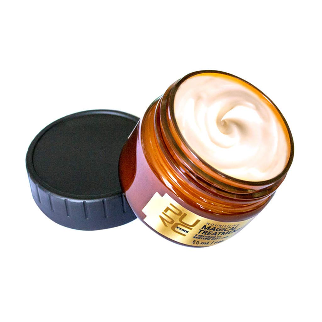 2019 Magical Keratin Hair Treatment Mask 5 Seconds Repairs Damage Hair Root Hair Tonic Keratin Hair & Scalp Treatment (60 ml)