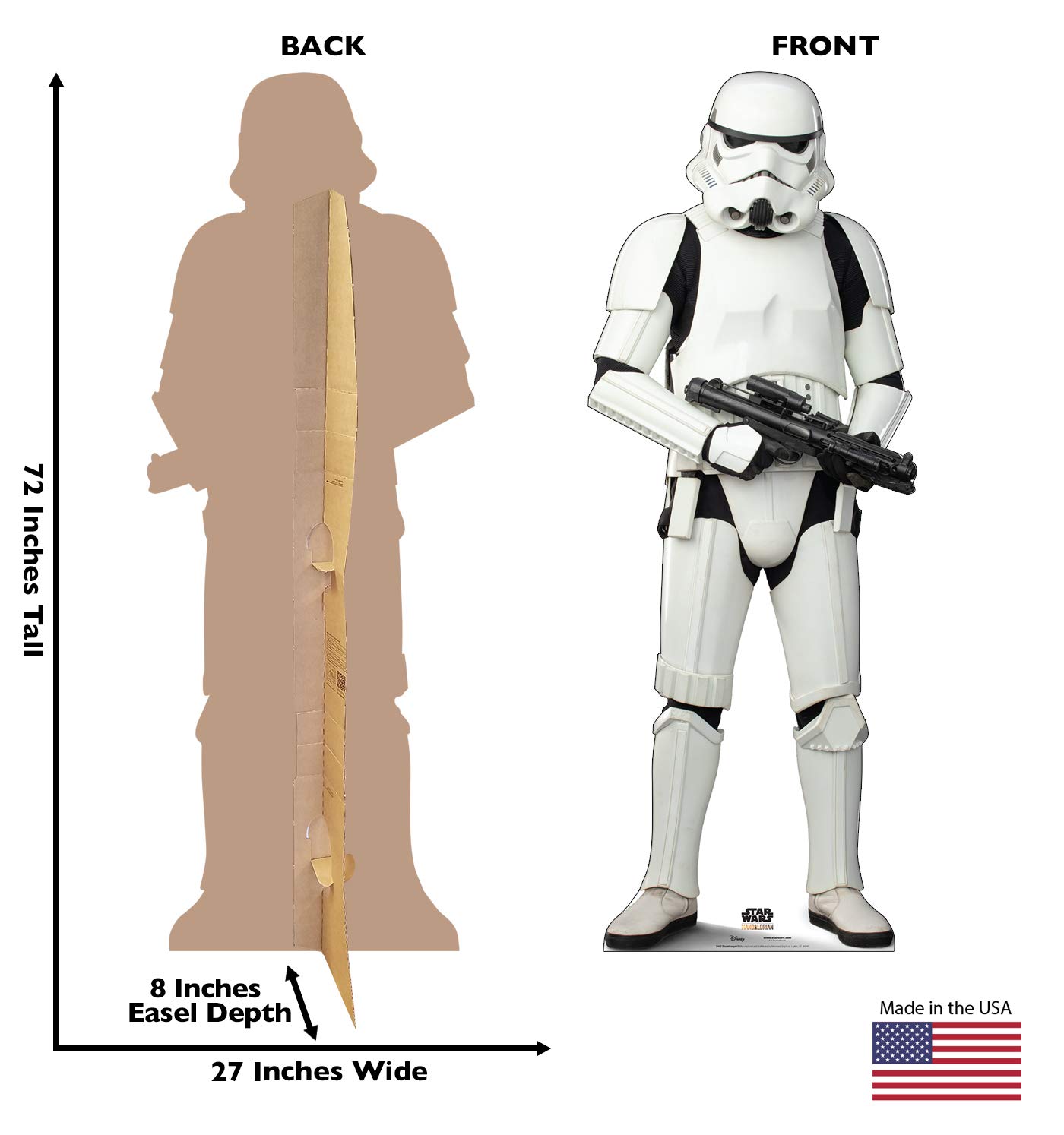 Advanced Graphics Star Wars: The Mandalorian Karton-Ausschnitt in Lebensgröße