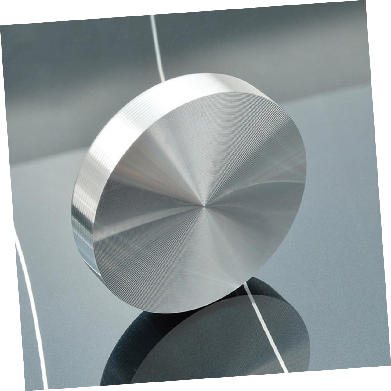 4pcs Aluminum Alloy Circle Disc Adapter Round Base for Glass Top Tables Tea Tables and Display Cabinets Lightweight Sturdy Design