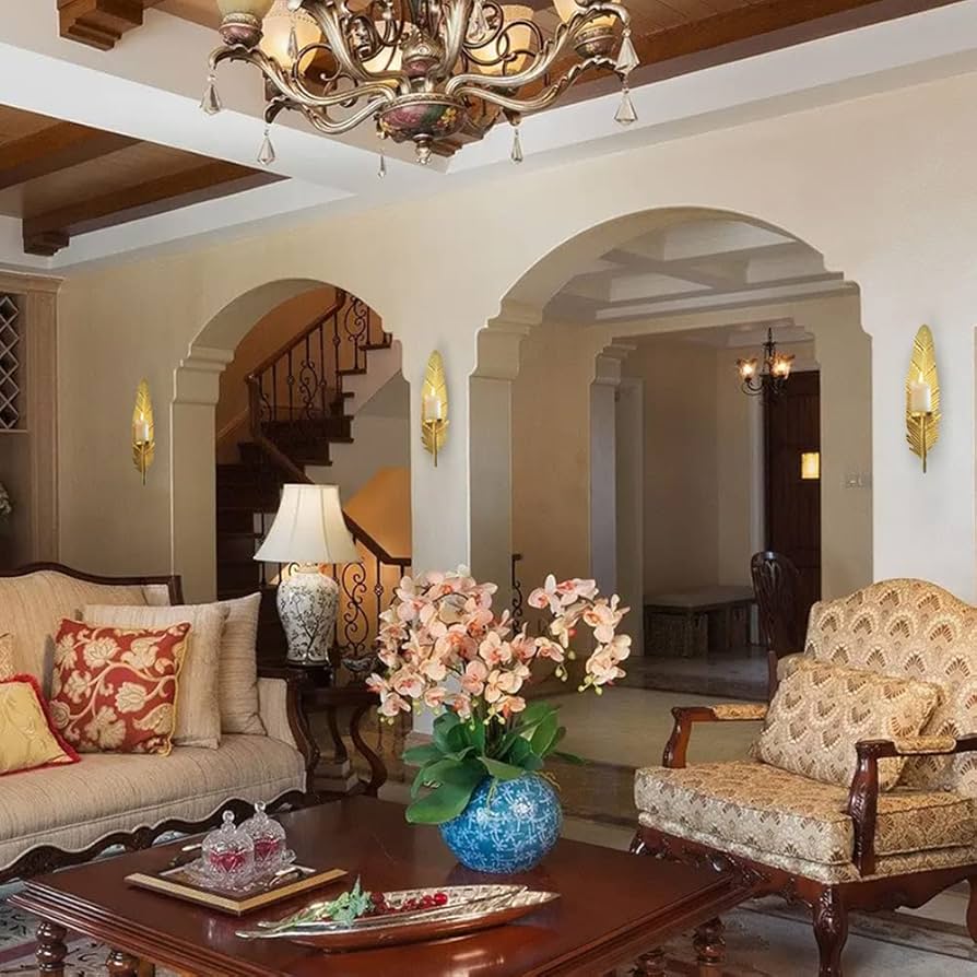 Amazon.co.jp: BOOMLATU メタル壁掛け燭台キャンドルホルダー 3個