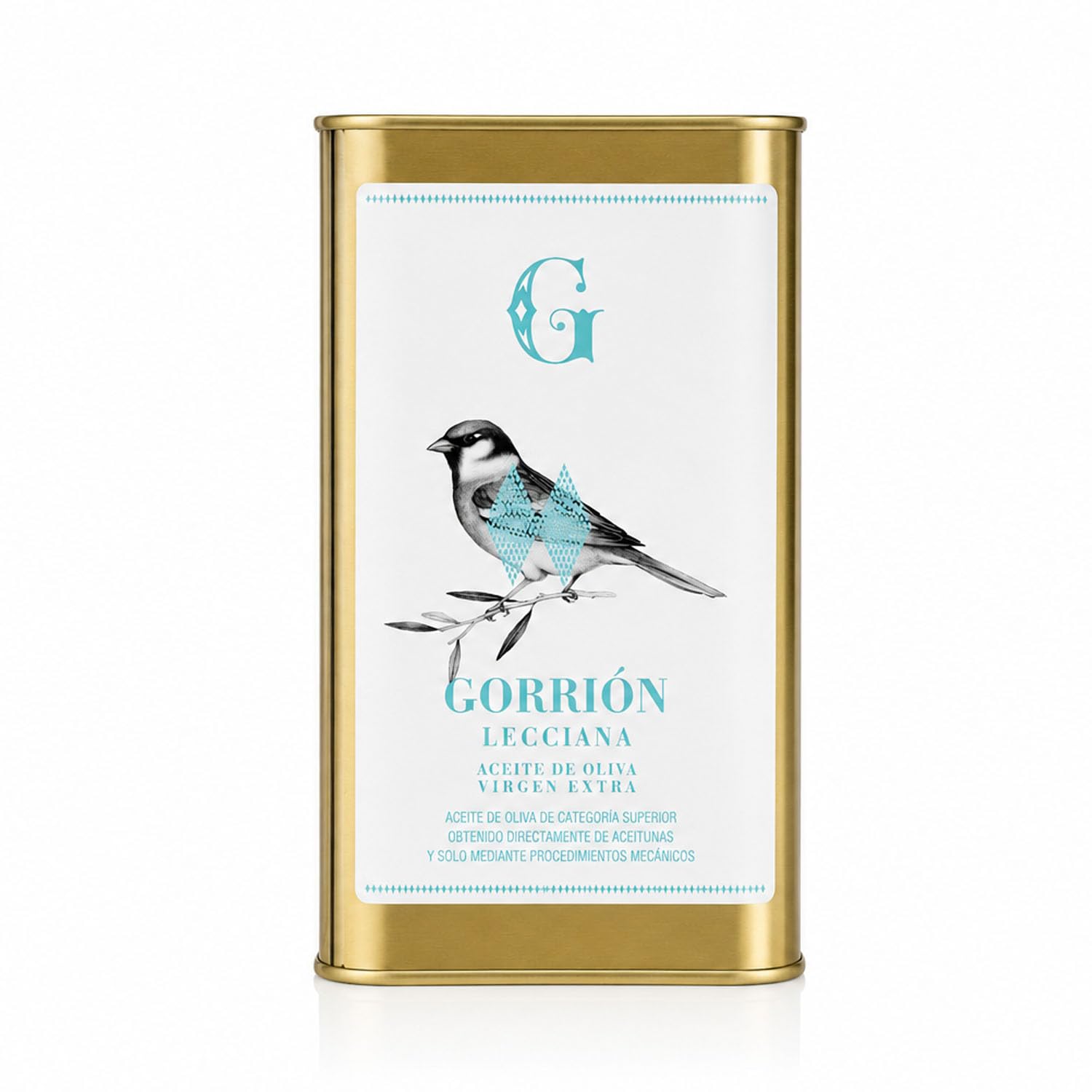 ANIDO GORRIÓN Aceite de Oliva Virgen Extra Premium 100% Lecciana – AOVE Cosecha Temprana, Extracción en Frío <27°C, Baja Acidez 0,08%, Origen Aragón (España), 1 Litro