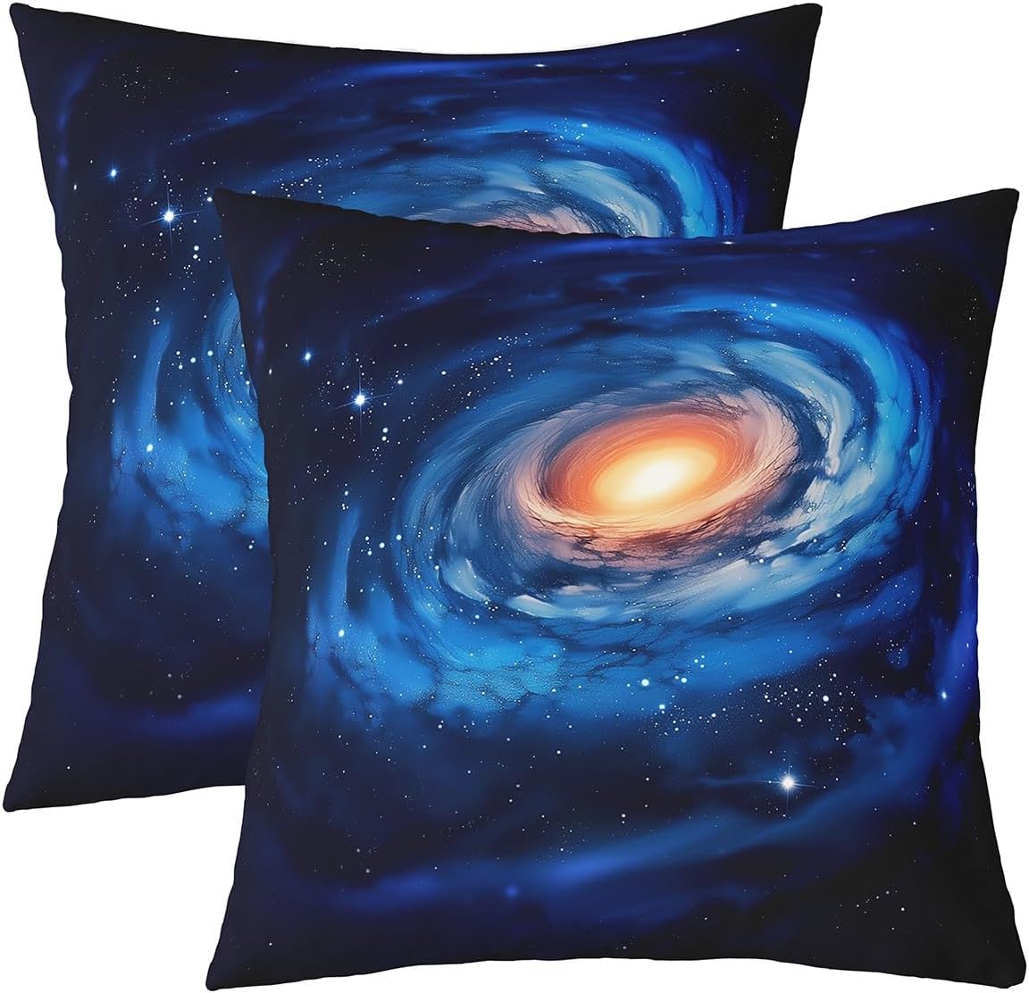 Castle Fairy Afican Lion Pillow Covers for Sofa Couch Chair Cherry Blossom Tree Throw Pillow Covers Tropical Wild Animal Outdoor Pillow Cover 3D Lions Wildlife Cushion Cover 24"x24",Set of 2