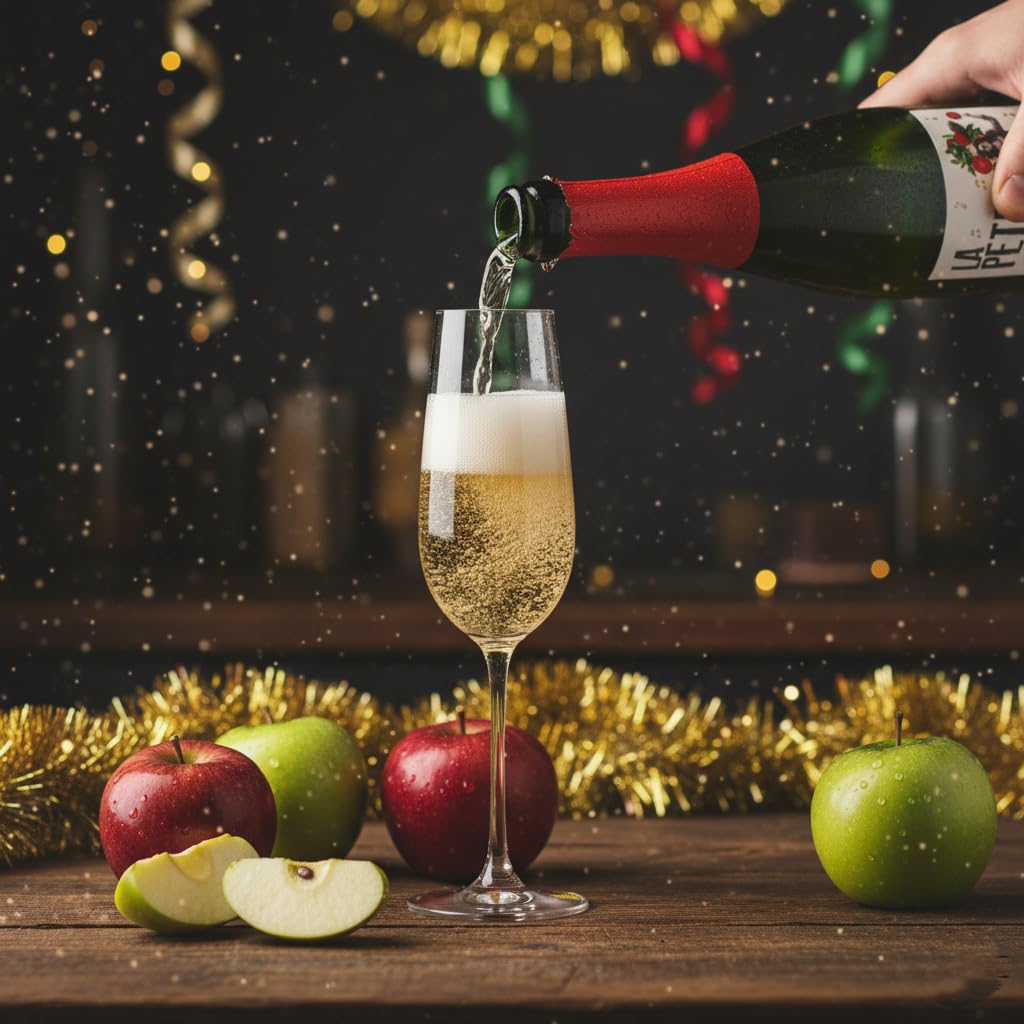 Sidra La Petri 750 ml Pack 6 botellas | Sidra natural vasca con manzana 100% | Petritegi Astigarraga | Vegana y sin gluten | Sidra espumosa 4.8% vol refrescante para aperitivo