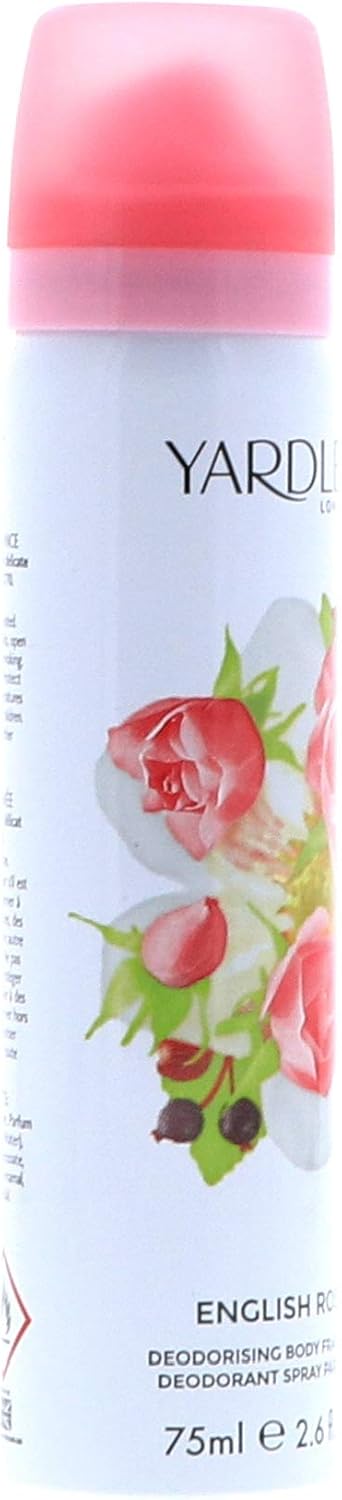 Three Packs of Yardley English Rose Body Spray 75ml by Yardley