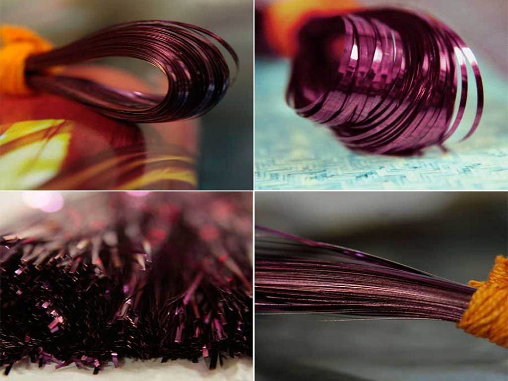 The Design Cart Wine Purple Mukaish / Metal Strips,Package of 100 Grams for Sewing, Machine, Hand Stitching, Tailoring, Embroidery, Dhaga
