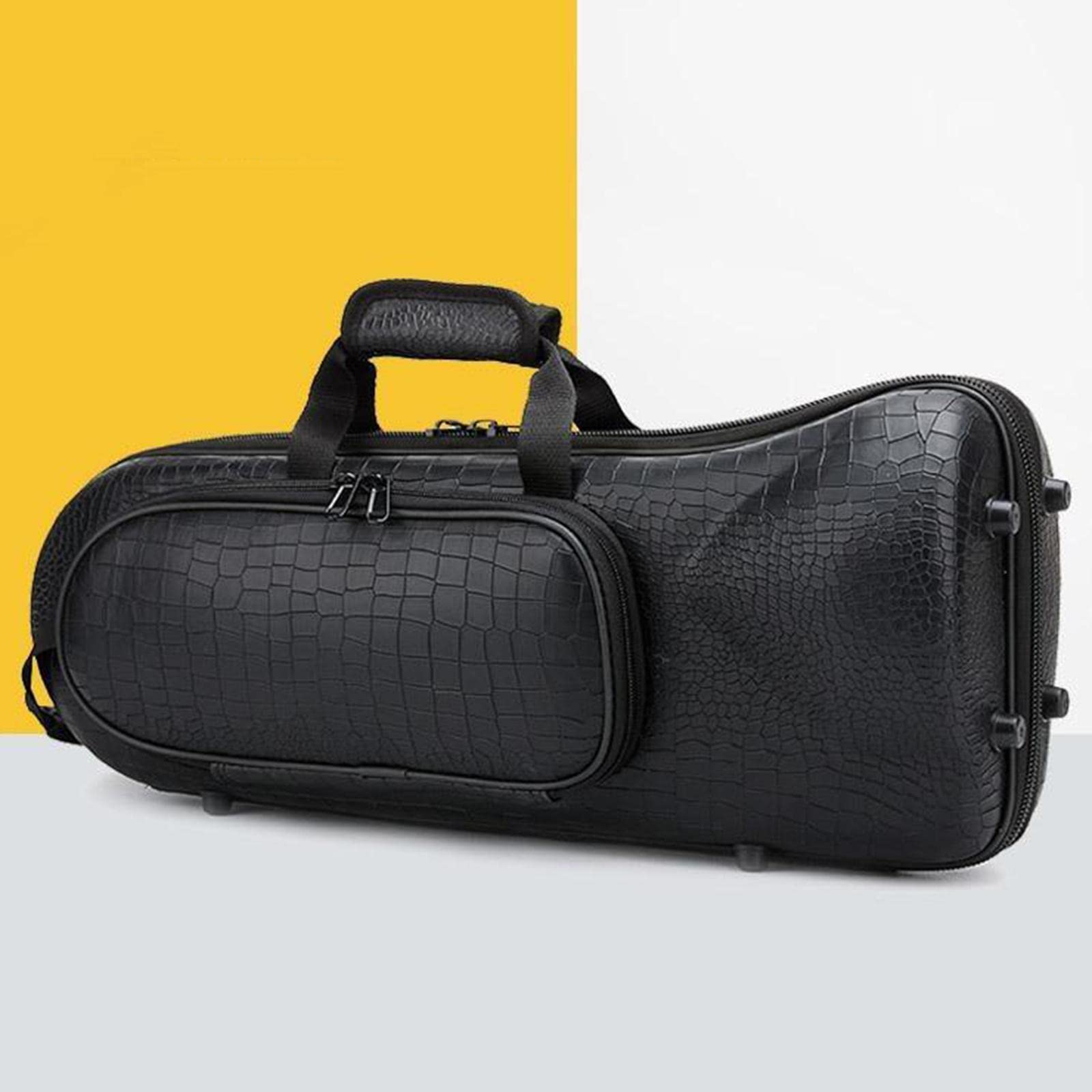 FITYLE Borsa per professionale Oxford morbido cotone rigida per strumento in ottone, Del Grano Del coccodrillo
