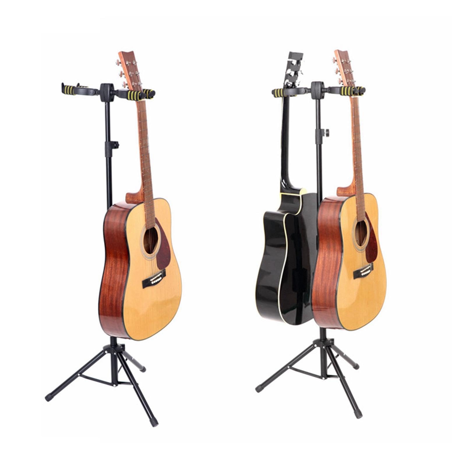 Verticale Supporto Doppio Per Chitarra Con Gancio Automatico