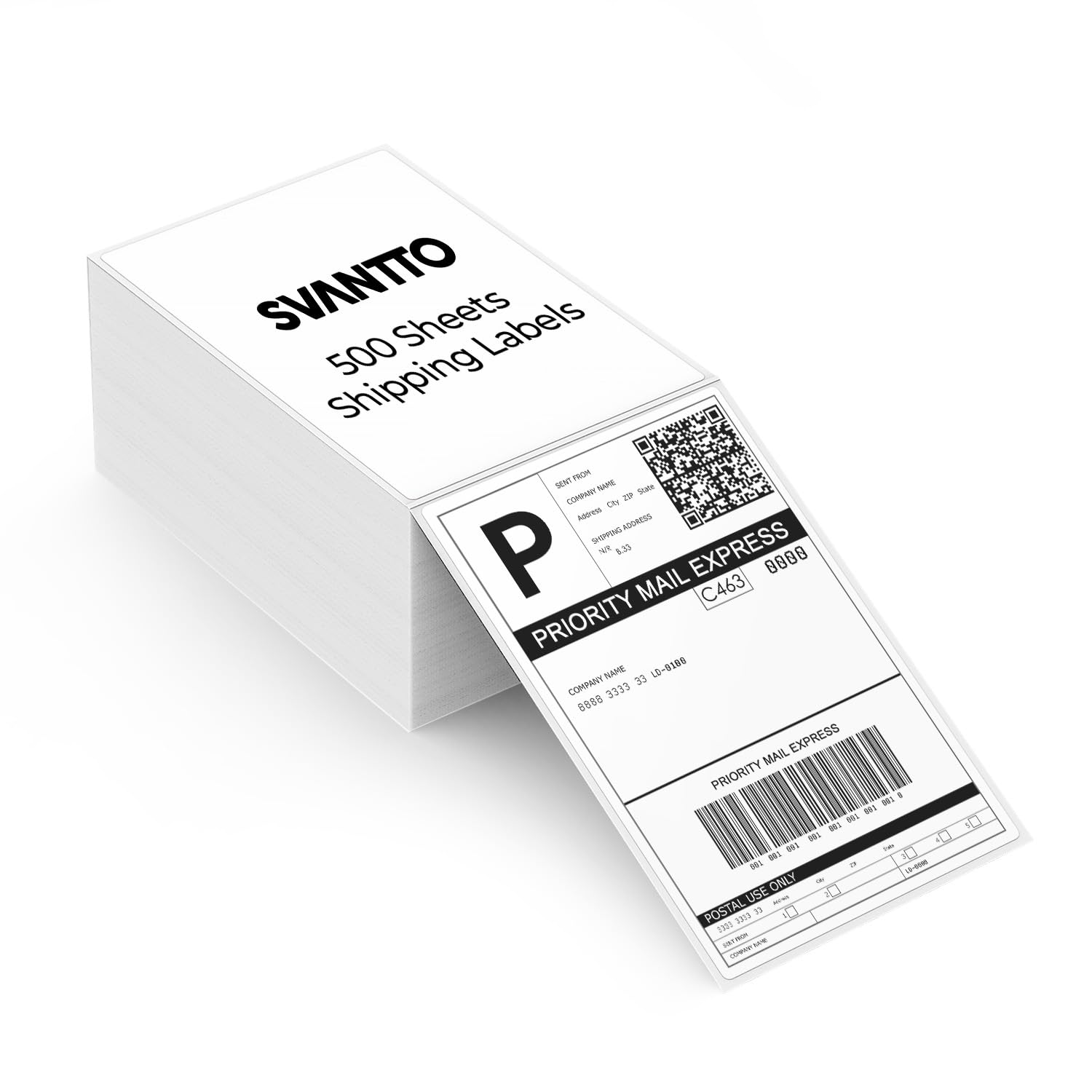 SVANTTO 4x6 Thermal Labels 500 Stack