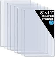 Vista 11 de Protectores de hojas de plástico duro de 11 x 17 pulgadas, protectores de impresión rígida de menú, protectores impermeables para certificados