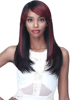 Bobbi Boss Soft Blowout Straight Synthetic Wig -M1030 CASHLIN, Special Color Wigs with High Heat Resistant Wigs (PBUG/RED)
