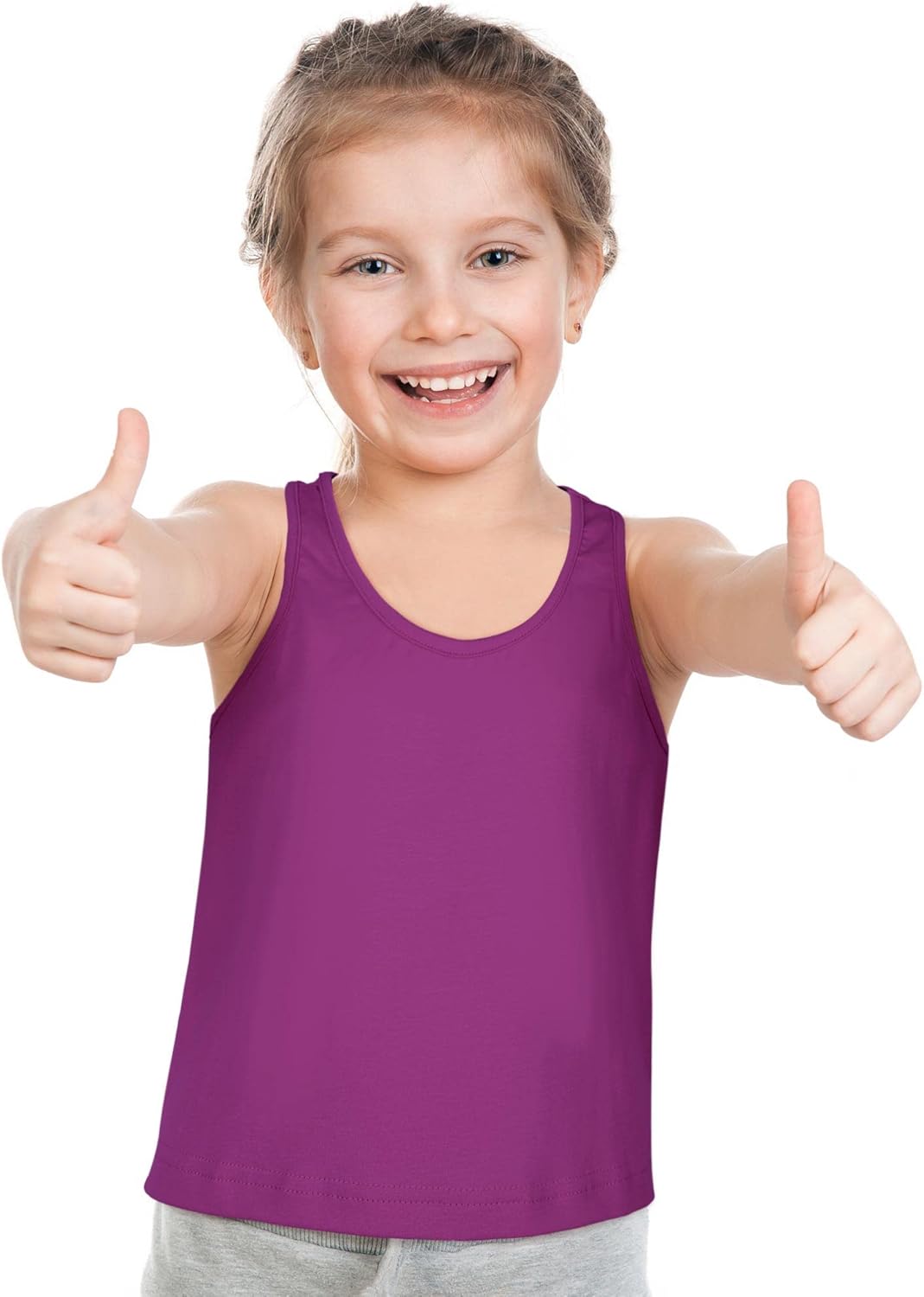 Bencailor 3 Pcs Girls Dance Tank Top Racerback Crop Tank Top Sleeveless Girls Tops Vests for Children - Image 5
