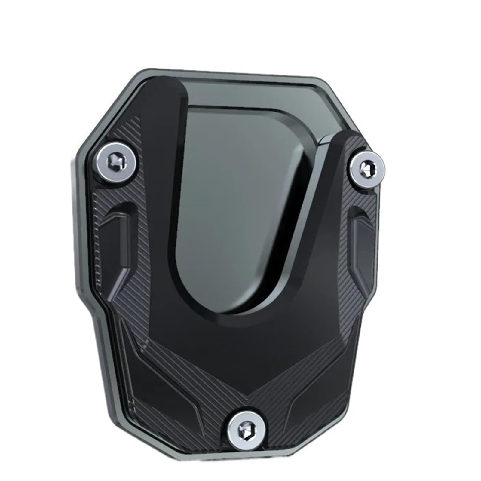 Almohadilla caballete lateral Compatible Con HONDA CB 400F/X 650 500F/X CBR 650F NC 700 DSX 750X Soporte De Pie Para Motocicleta Cojín Extensión Lateral(L16 Black)