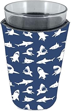 Shark Pattern Pint Glass Coolie