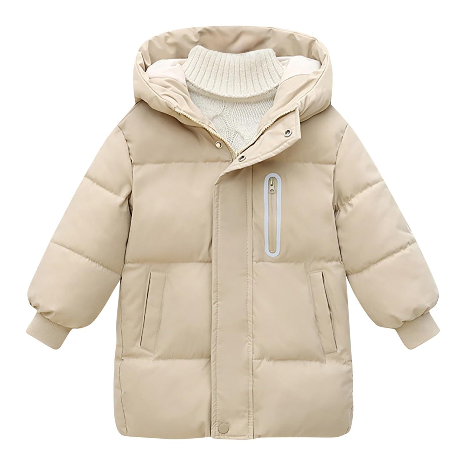Piumino per bambini imbottito caldo piumino invernale spesso confortevole parka cappotti per bambini trapuntato scuola capispalla casual