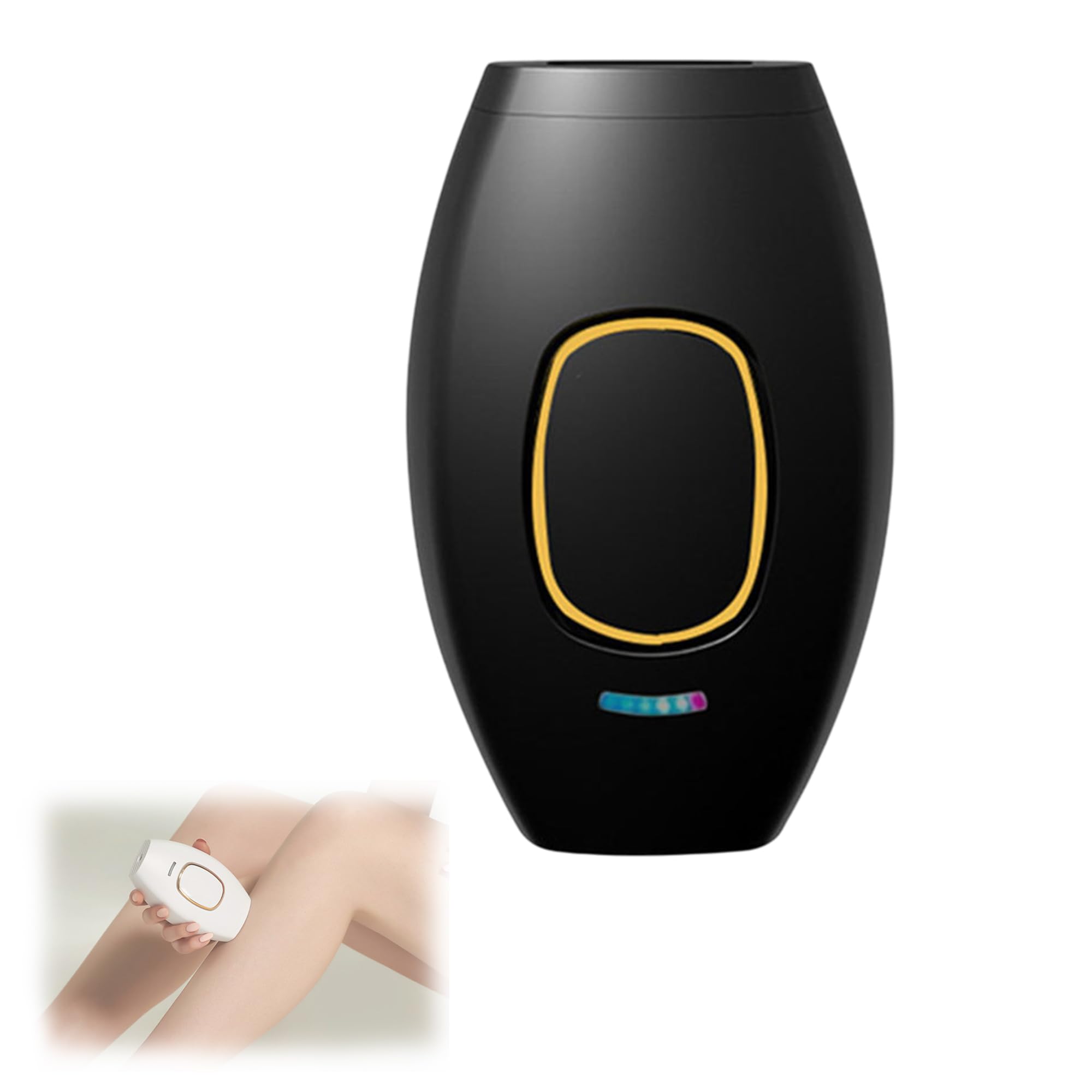 Dispositivo De DepilacióN LáSer Permanente De 5 Velocidades Para Uso DoméStico. Apto Para Rostro, Piernas, Brazos Y Cuerpo. Indoloro. Ideal Para Hombres Y Mujeres. (Black)