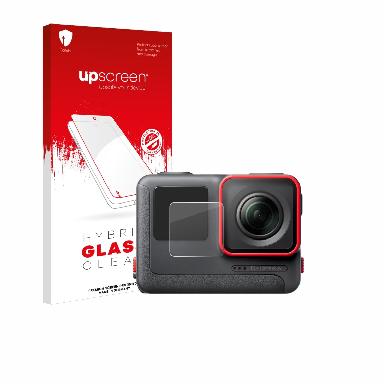 upscreen Screen Protector Film for Insta360 Ace (Front display) - 9H Glass Protection, Extreme Scratch Resistant