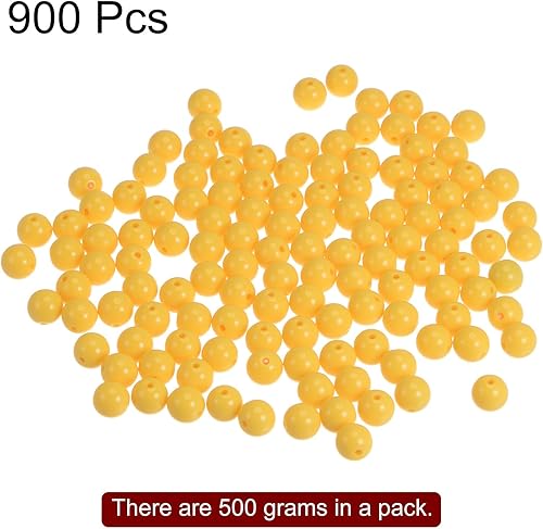 Miniatura 8 de 900 cuentas redondas de acrílico de 0.394 pulgadas sueltas de burbujas para manualidades, colores dulces surtidos para manualidades, pulseras,