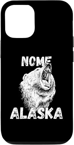 Funda retro para iPhone 1212 Pro Nome AK Alaska City Apparel Souvenir