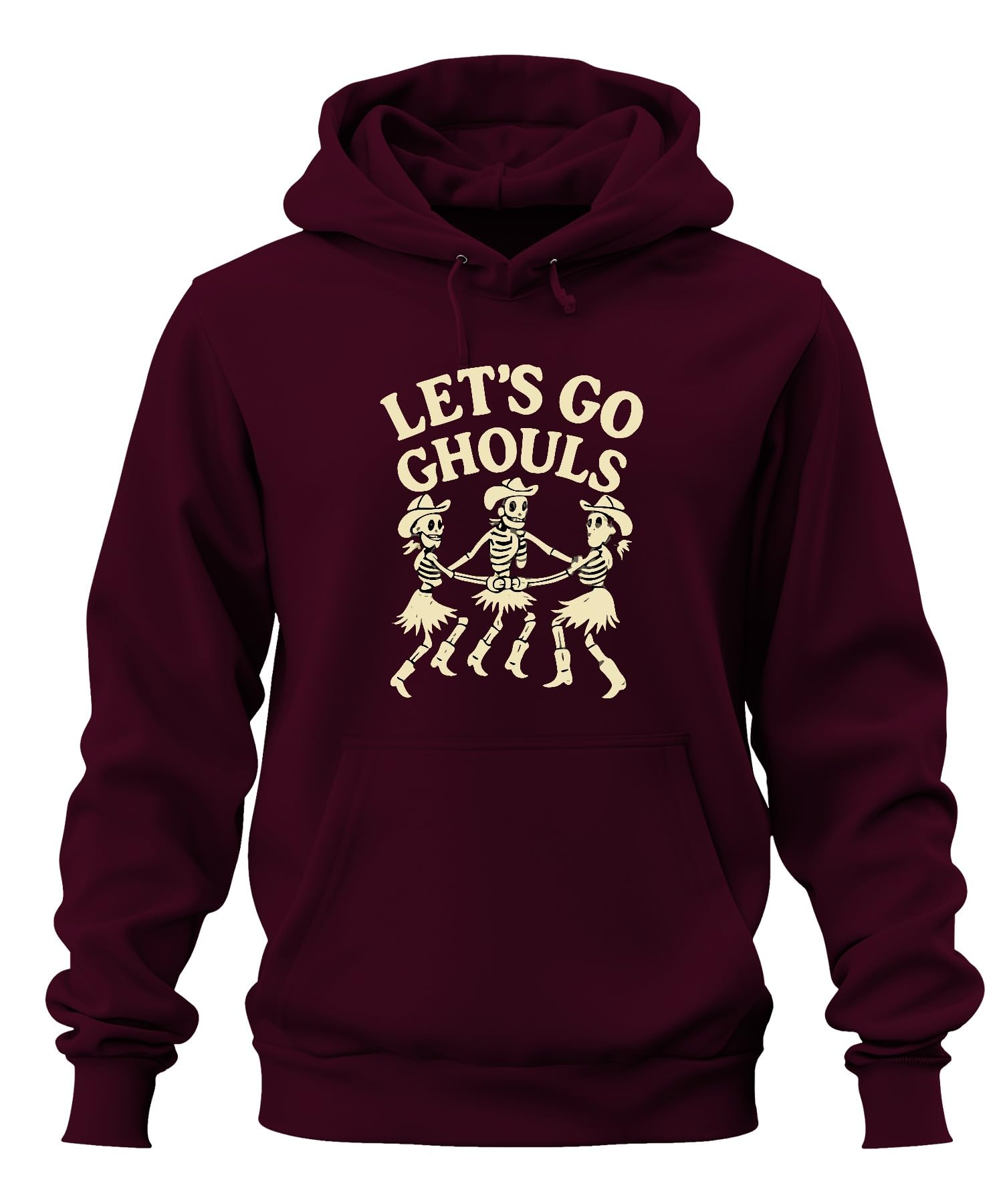 Let's GO Ghouls horror szkielet kowbojski western taniec grupa dziewczęcy unisex bluza z kapturem