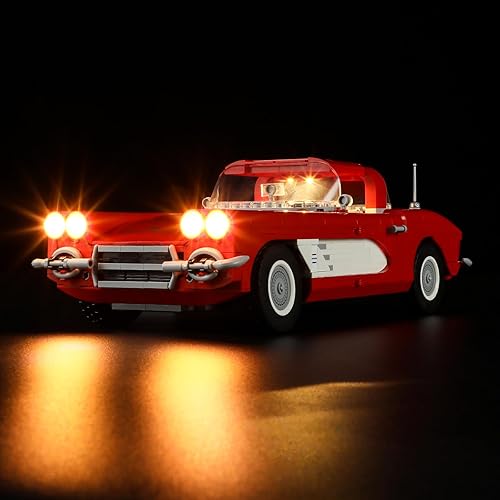 Miniatura 2 de LIGHTAILING Kit de iluminación LED para Lego- 10321 Corvette 1961 modelo de bloques de construcción - Juego de luces LED compatible con el modelo