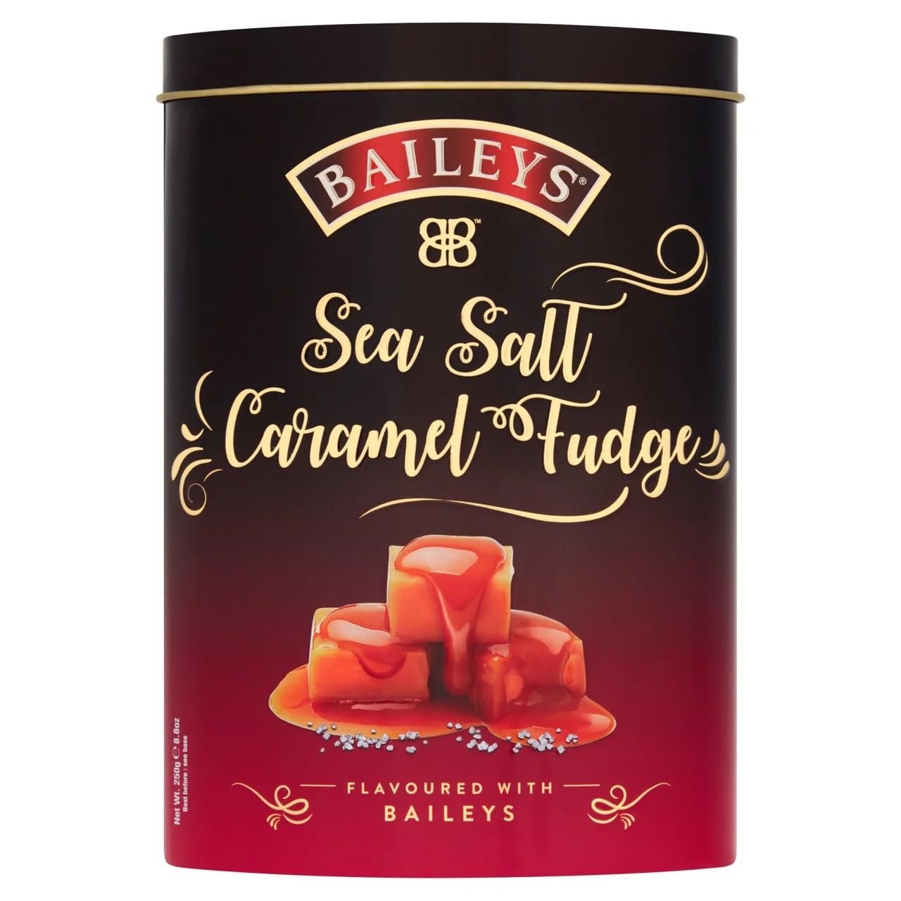 Gardiners of Scotland Baileys Sea-Salt & Caramel Luxury Fudge Tin 250 g