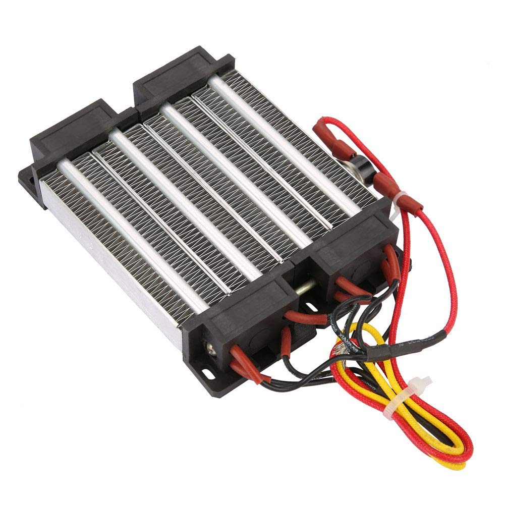 Réchauffeur D'air en Céramique éLément Chauffant Isolé 110V/220V 1000W, Adopte L'élément Chauffant en Céramique et Le Tube en Aluminium