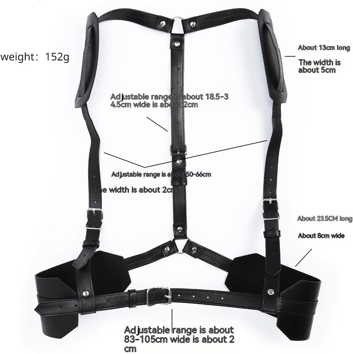 BDSM Adult Fun Sex Toys Alternative Flirting Neck Hanging Black Leather Bondage Corsage
