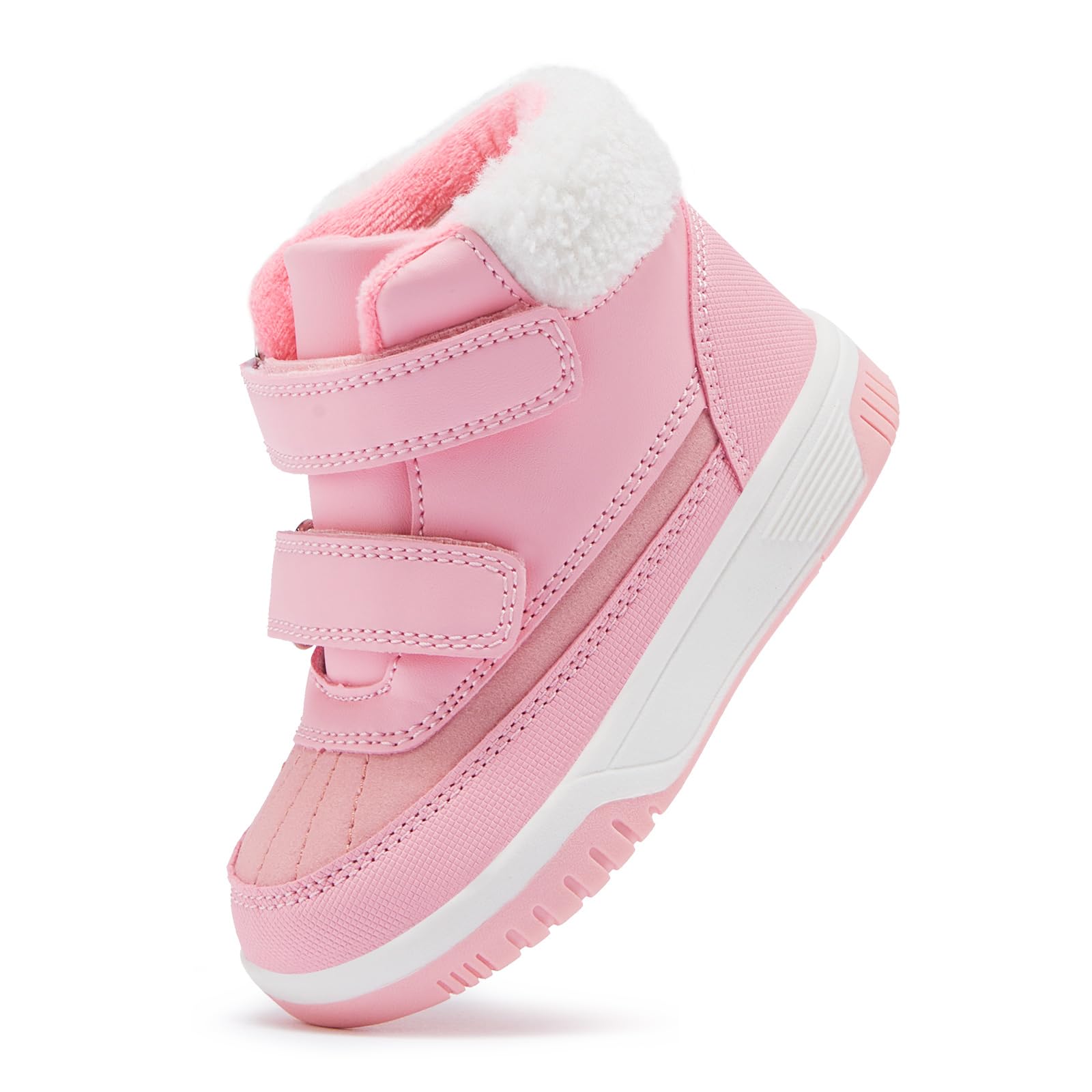 BMCiTYBM Toddler Snow Boots Boys Girls Winter Warm Shoes High Top Outdoor Sneakers for Cold Weather