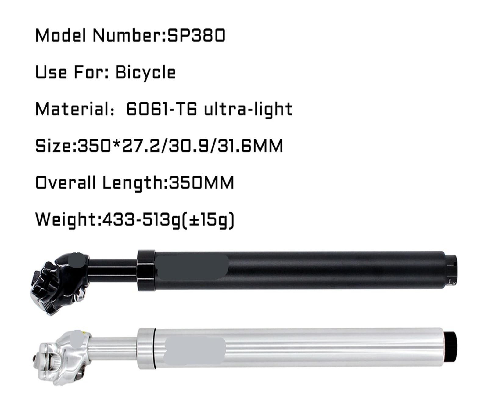 Fahrrad Sattelstütze Federung Stoßdämpfer Zubehör 27,2 / 30,9 31,6 MM