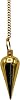 Amazing Gemstone Healing Metal Pendulums for Divination, Gold Dome Cone Steel Copper Pendulum High Energy Pendulo de Bronce Pendulos de Mesa MP6