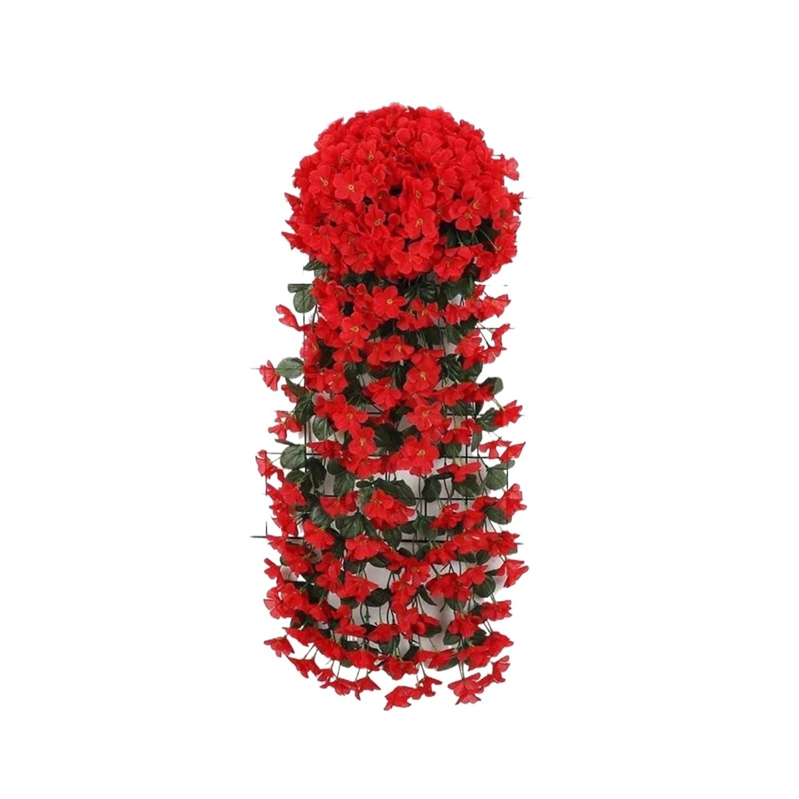 Dcrxz Artificial Flowers 2pcs Violet Hanging Flowers Artificial Decor, Petal Silk Violet Simulation Hanging Plant, Faux Hanging Violets Hanging Artificial(Red)