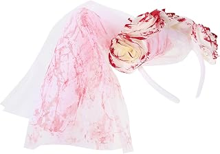 Gothic Skull Blood Veil Headband Halloween Day Dead Bridal Headpiece Veil for Women