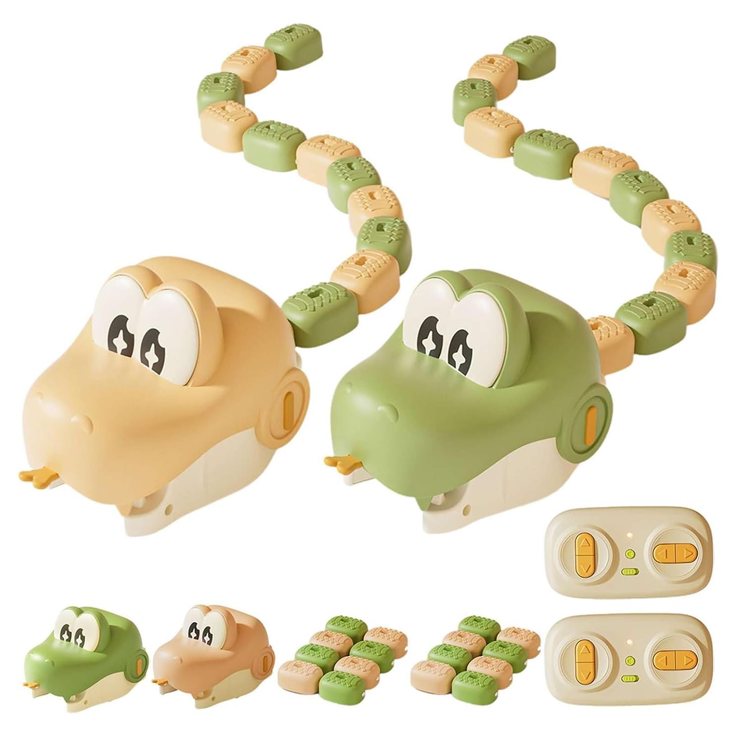 UOAESR Magnetic RC Hungry Snake Toy, 2-Player Remote Control Toy Set