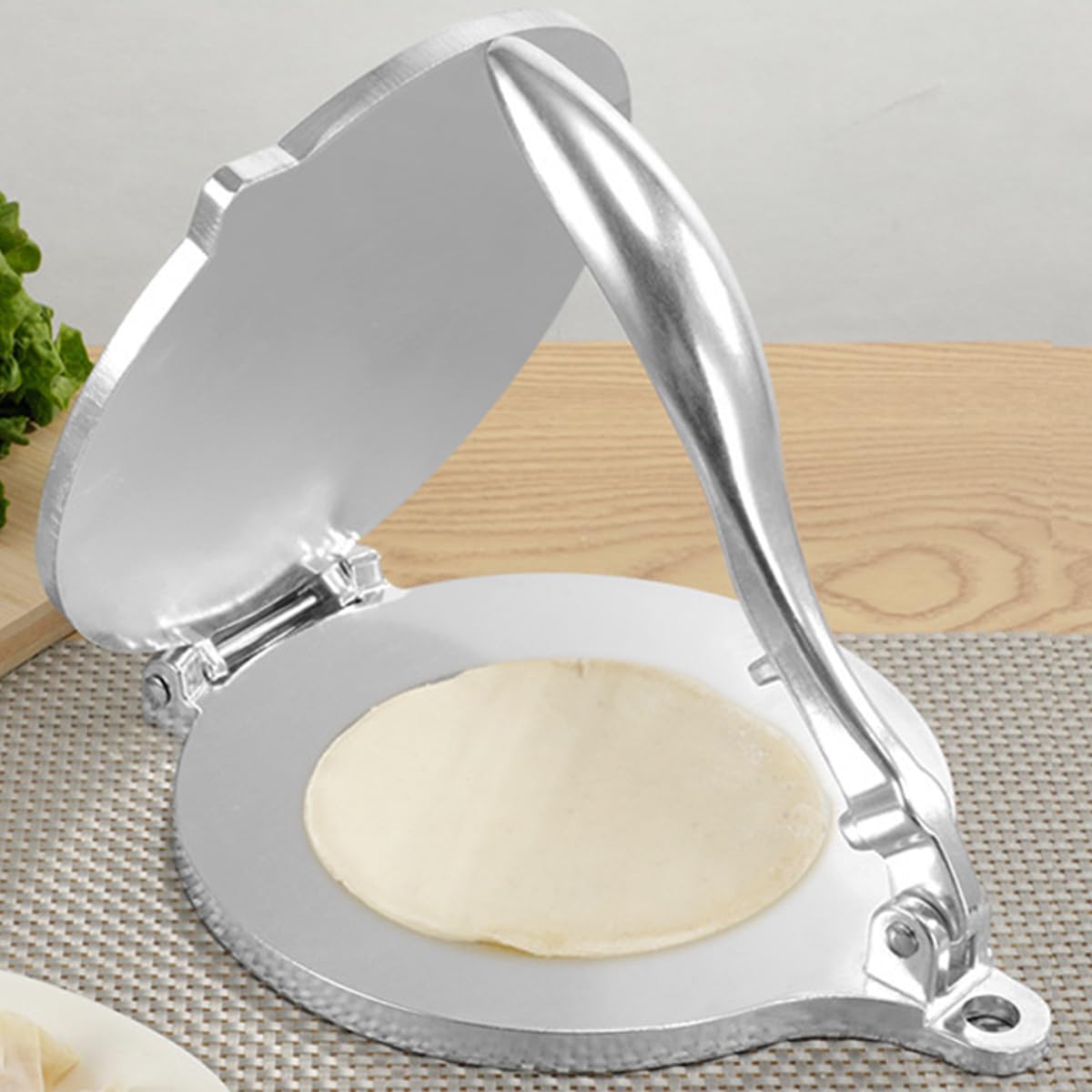 Presse à Pizza de 8 Pouces, Presse à pâte, Presse à Emballage de boulettes, Presse à Tortilla en Aluminium de qualité Alimentaire pour la Cuisine à Domicile, Les pizzerias