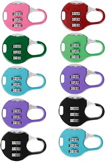 DOITOOL 10pcs Combination Lock Outdoor Anti- Lock Travel Password Lock Password Lock Customs Mini Padlock Travel Outdoor Password Lock