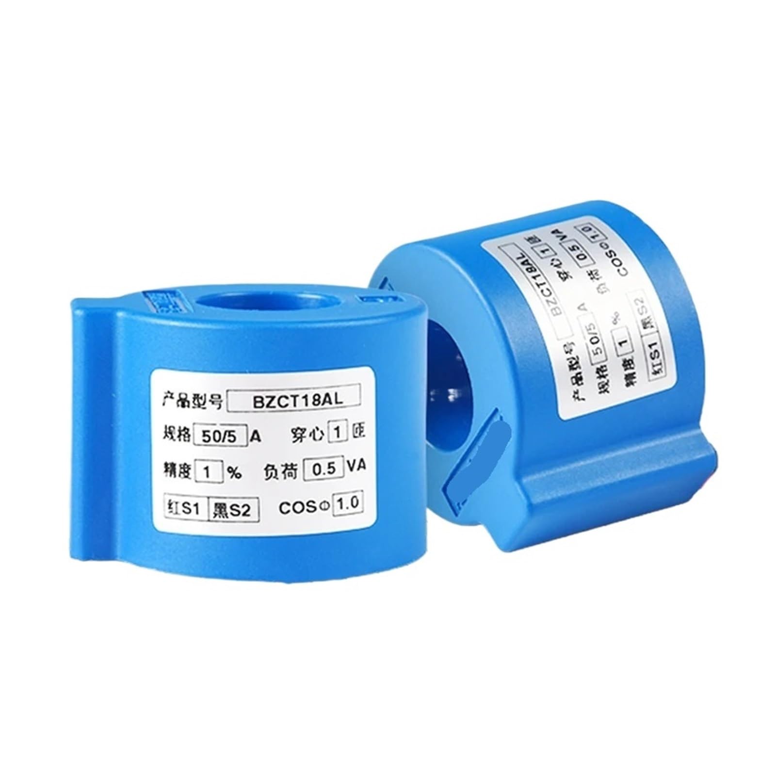 CLEUFWKO 1pcs Miniature AC Current Transformer 05 Class BZCT18AL-30/5a 50/5 75/5 100/5a 150/5(150A 5A 0.5 Class)