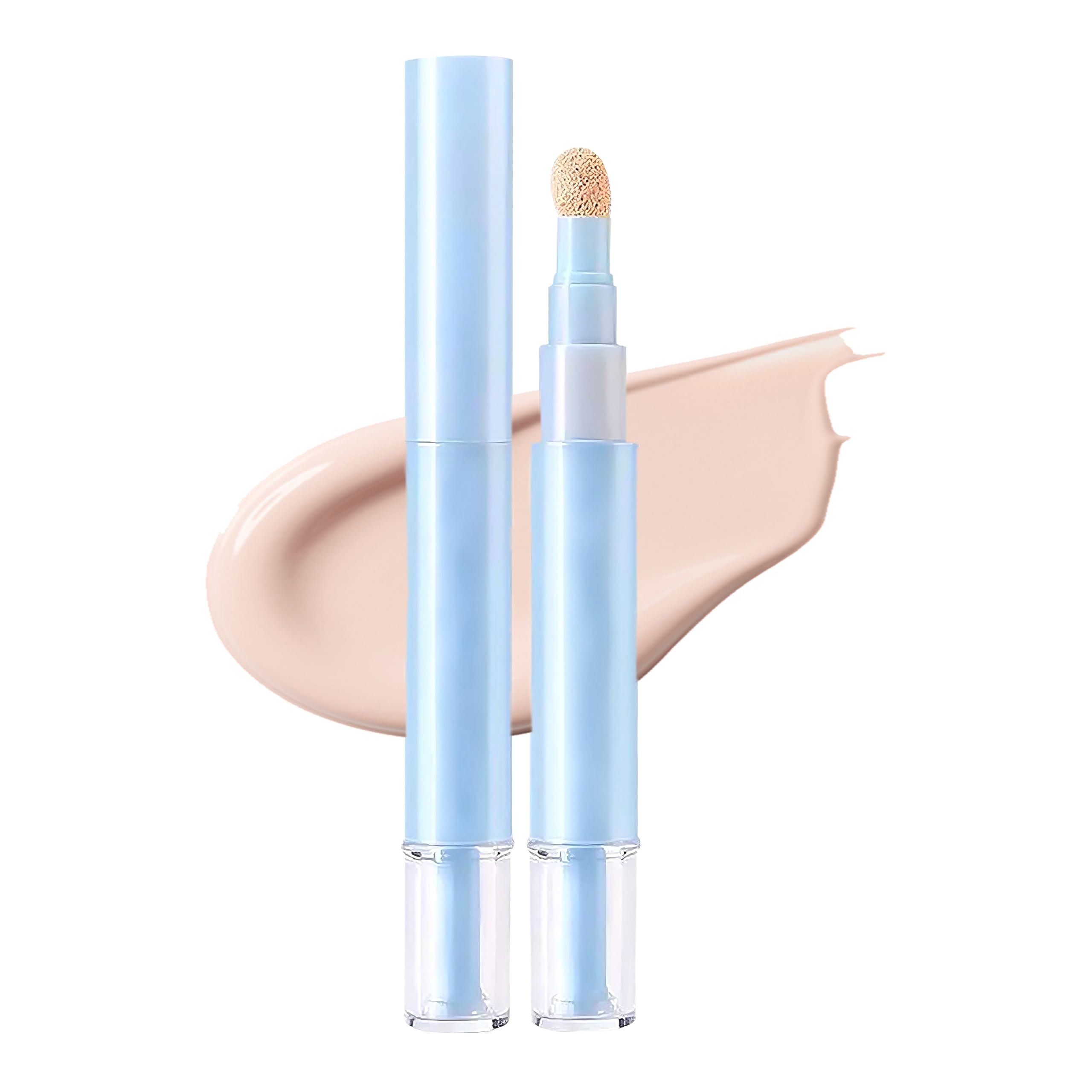 Dual-Effect Concealer Pen & Foundation Under Eye Concealer Beige Pink