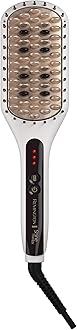 REMINGTON SHINE THERAPY Argan Oil & Keratin Infused Straightening Brush/Heated Styling Brush/Paddle Brush