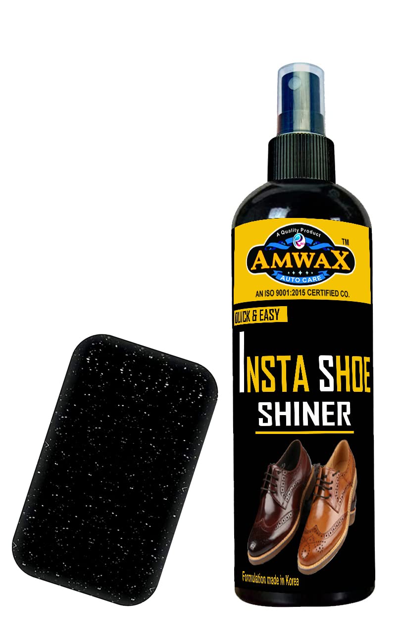 AMWAX Shoe Shiner Spray/Shoe Polish/Leather Shoe Shiner/Sneakers Shiner Spray/Boots Cleaning Spray/casual shoe cleaner 200 ML (B09P3VMPXT) Amazon Price History, Amazon Price Tracker